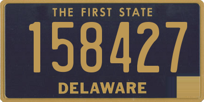 DE license plate 158427