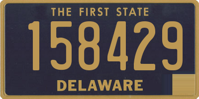 DE license plate 158429