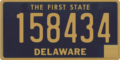 DE license plate 158434