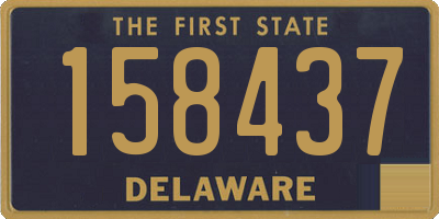 DE license plate 158437