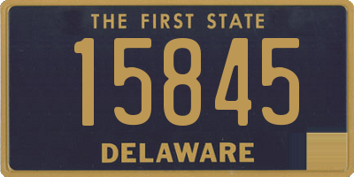 DE license plate 15845