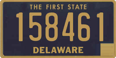 DE license plate 158461