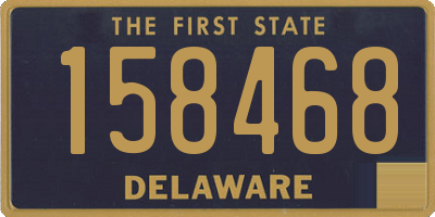 DE license plate 158468