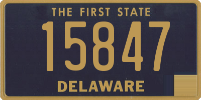 DE license plate 15847