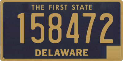 DE license plate 158472