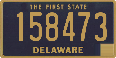 DE license plate 158473