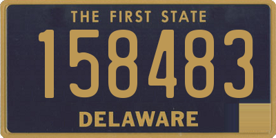 DE license plate 158483