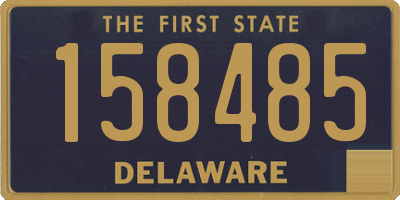 DE license plate 158485