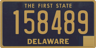 DE license plate 158489