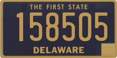 DE license plate 158505