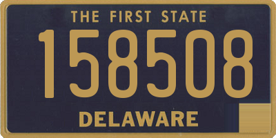 DE license plate 158508