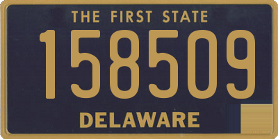 DE license plate 158509