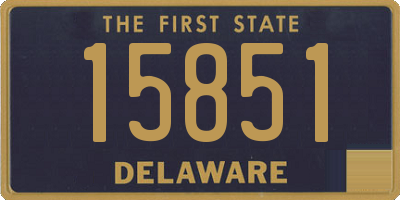 DE license plate 15851