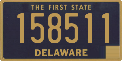 DE license plate 158511