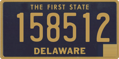 DE license plate 158512