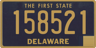 DE license plate 158521