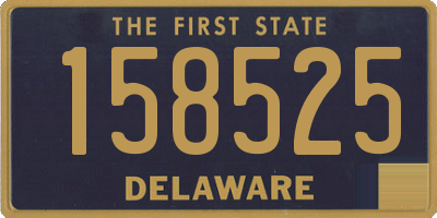 DE license plate 158525