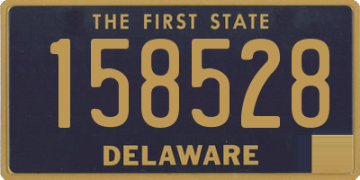 DE license plate 158528