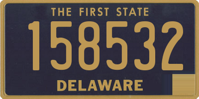 DE license plate 158532