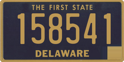 DE license plate 158541