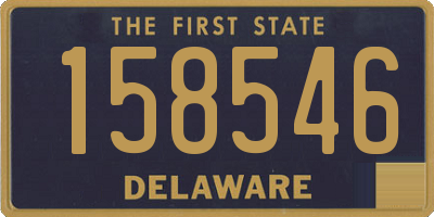 DE license plate 158546