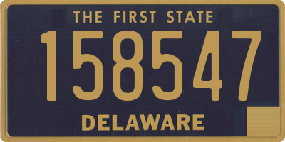 DE license plate 158547