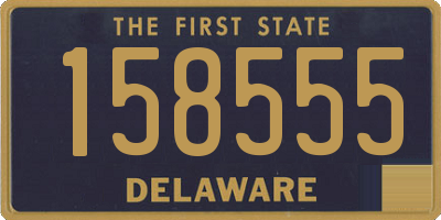 DE license plate 158555