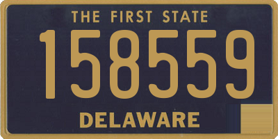 DE license plate 158559