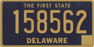 DE license plate 158562