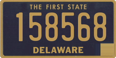 DE license plate 158568