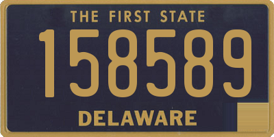 DE license plate 158589