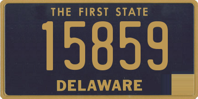 DE license plate 15859