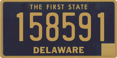 DE license plate 158591