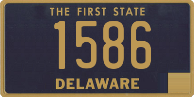 DE license plate 1586