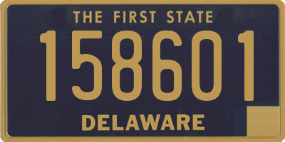 DE license plate 158601