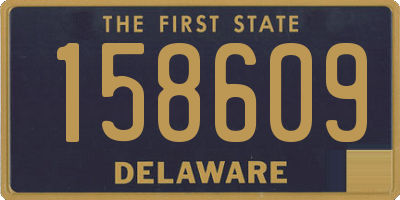 DE license plate 158609