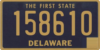 DE license plate 158610