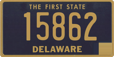 DE license plate 15862