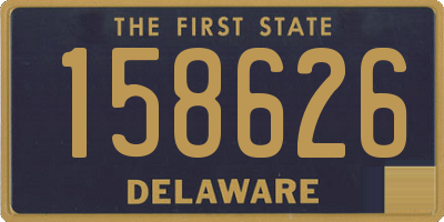 DE license plate 158626