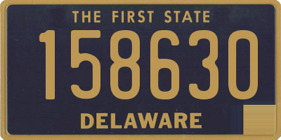 DE license plate 158630