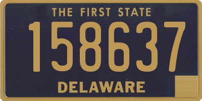 DE license plate 158637