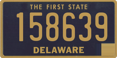 DE license plate 158639