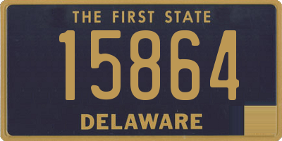 DE license plate 15864