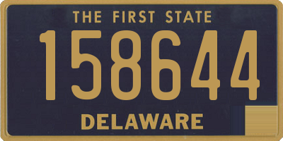 DE license plate 158644