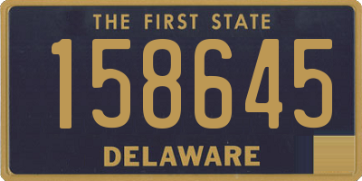 DE license plate 158645