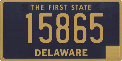 DE license plate 15865