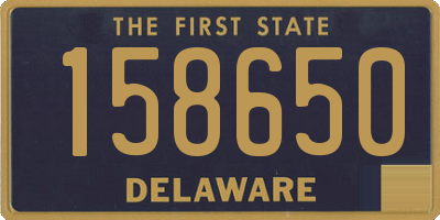 DE license plate 158650