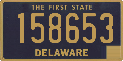 DE license plate 158653