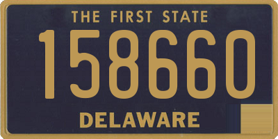 DE license plate 158660