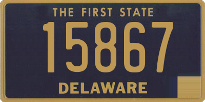 DE license plate 15867